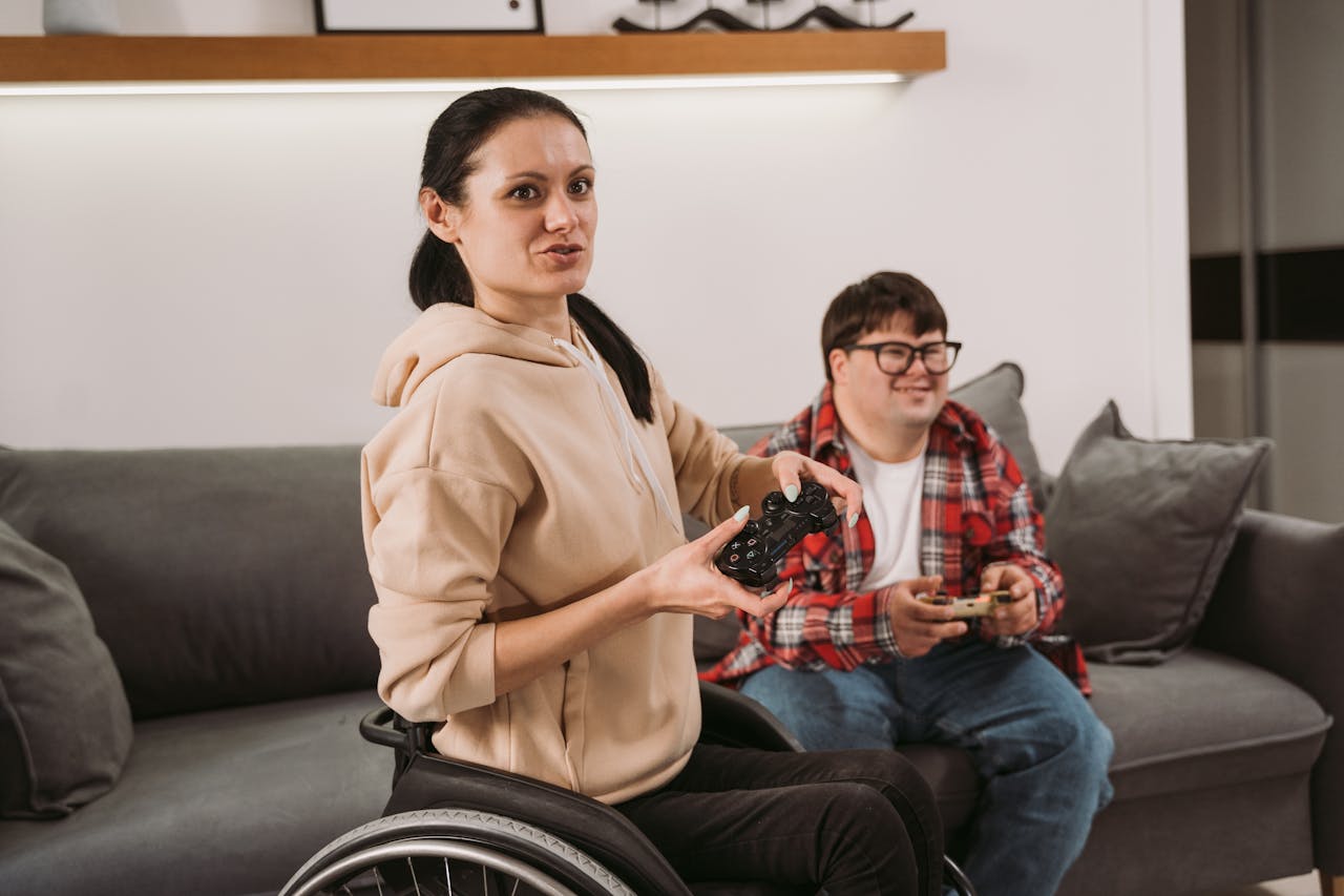 NDIS participants together at home — inclusive, everyday life